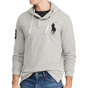 Polo Ralph Lauren Long Sleeve Rugby Big Pony Hoodie TOP Size Medium